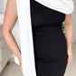 Jazmin Dress-Black & White