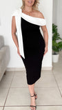 Jazmin Dress-Black & White