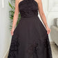 Camelia Black Skirt Set