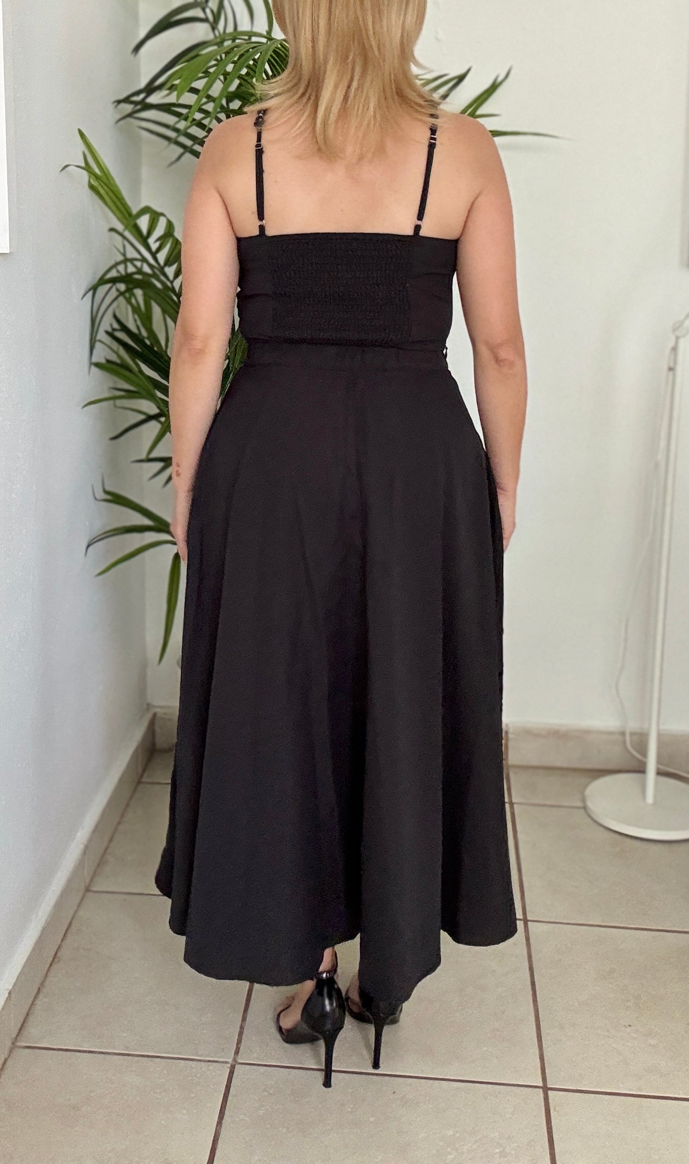 Camelia Black Skirt Set