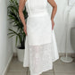 Gladiola White Skirt Set