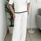 Clavelina White Pants Set