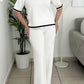 Clavelina White Pants Set