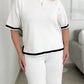 Clavelina White Pants Set