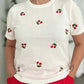 Cherry Off White Shirt
