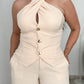 Gardenia Pants Set- Beige
