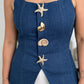 Shell & Starfish Top-Denim