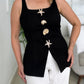 Shell & Starfish Top-Black