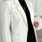Camellia Blazer-Off White