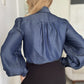 Jacaranda Denim Top