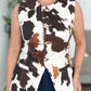 Cow Print Top