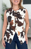 Cow Print Top