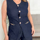 Sea Breeze Denim Pants Set