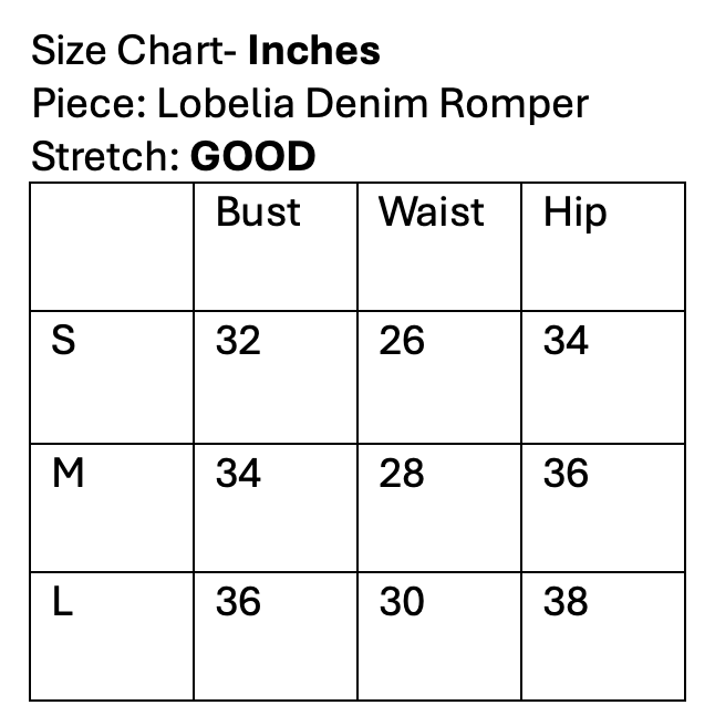 Lobelia Denim Romper