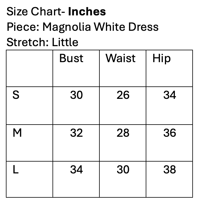 Magnolia White Dress