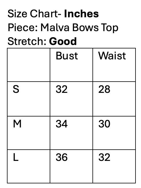 Malva Bows Top