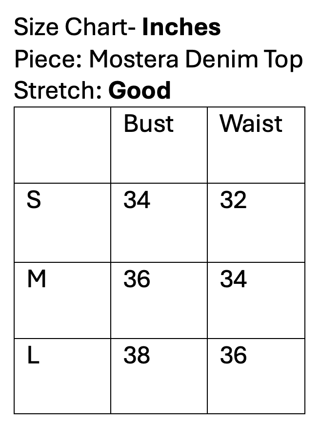 Mostera Denim Top & Jacket