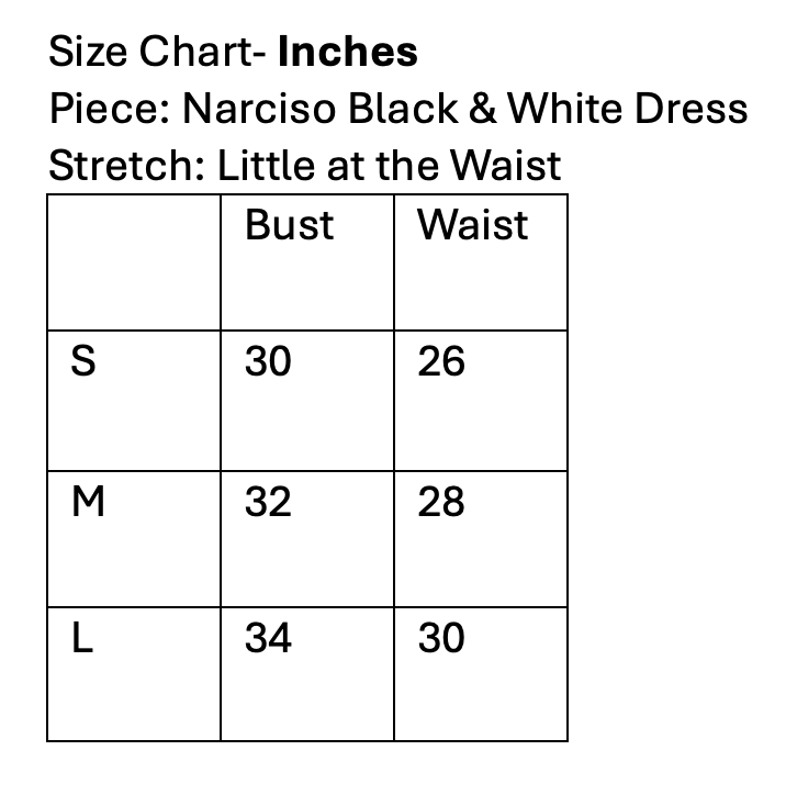 Narciso Black & White Dress