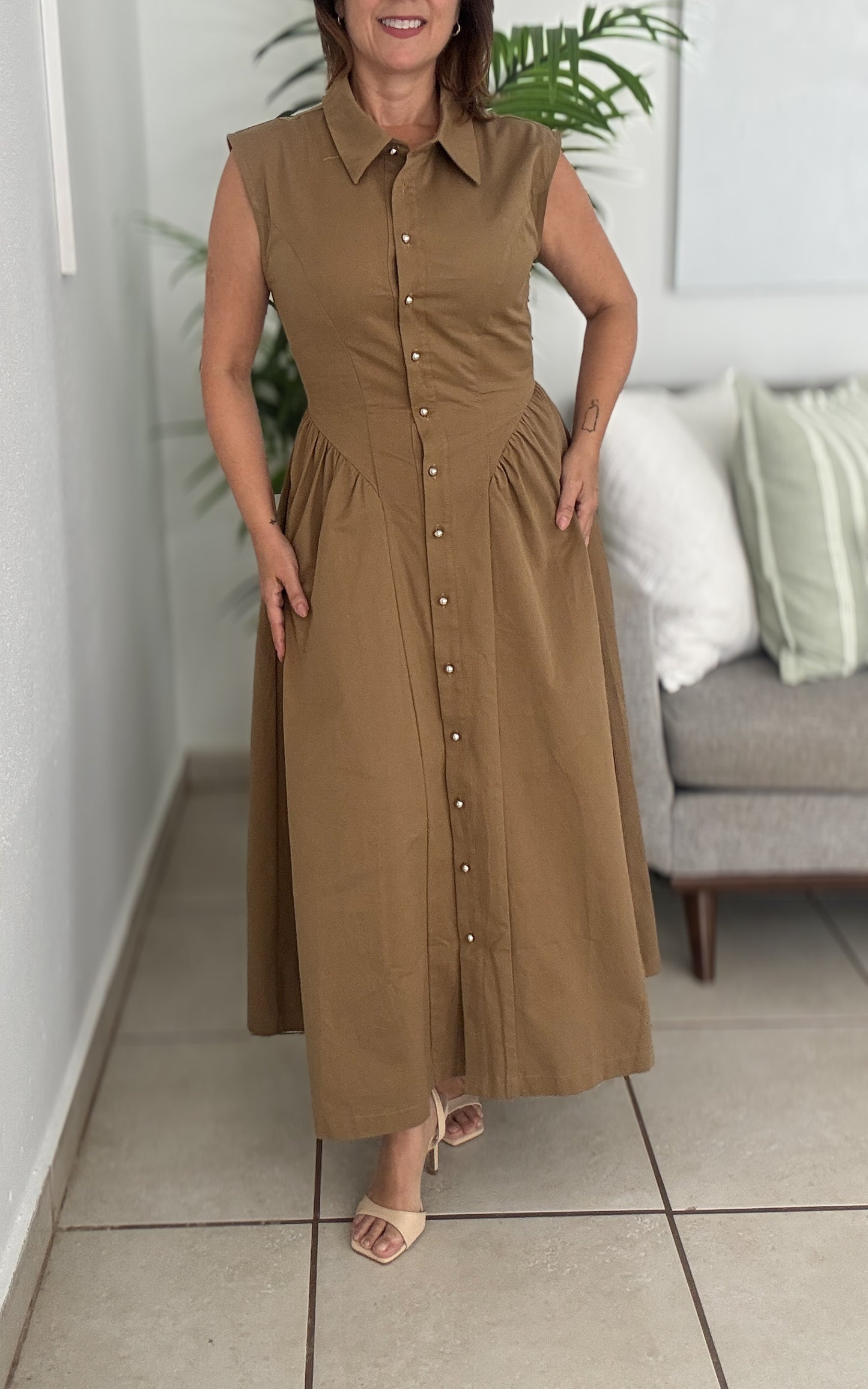 Roots Mocha Dress