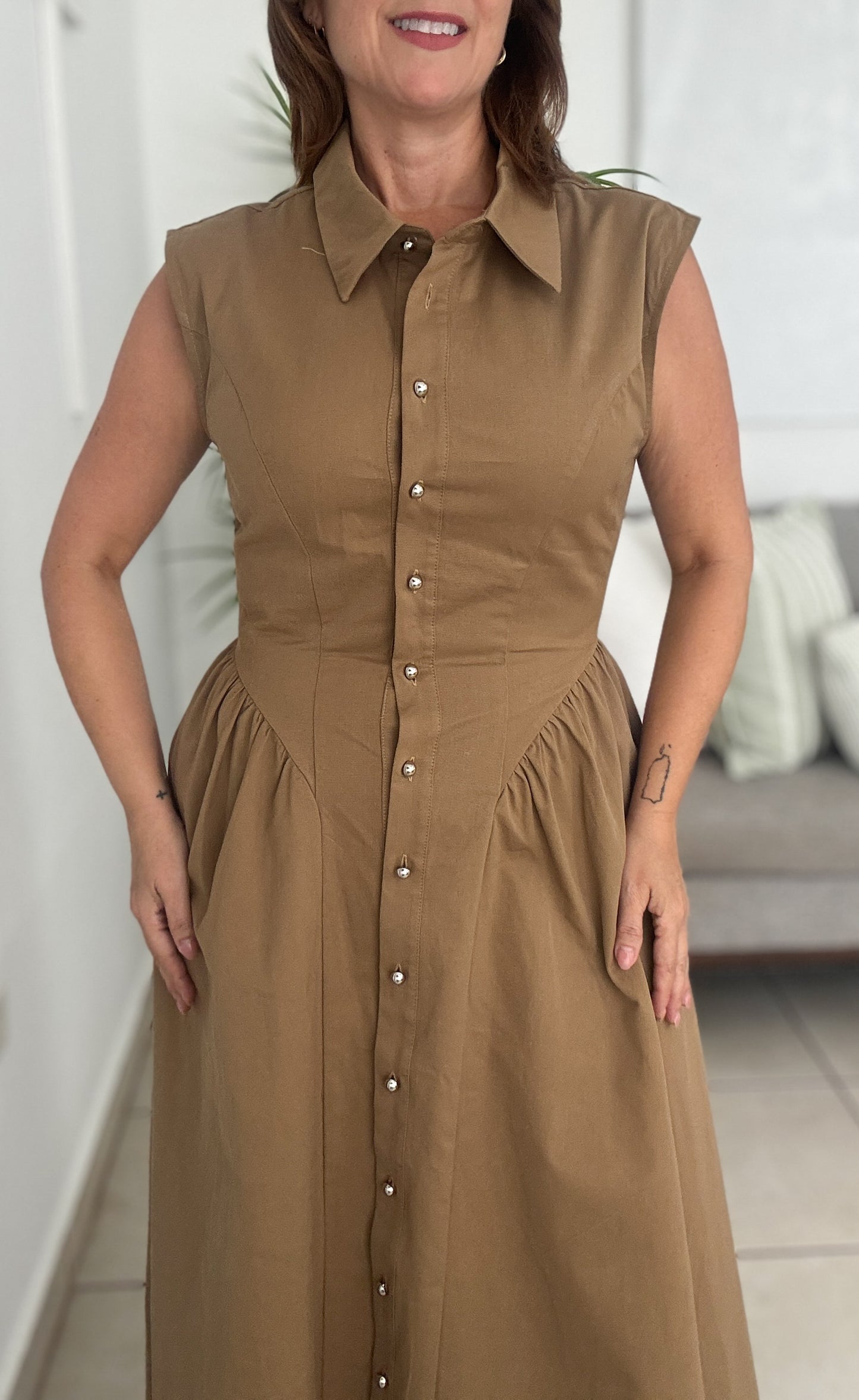 Roots Mocha Dress