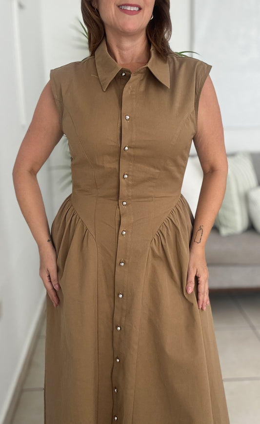 Roots Mocha Dress