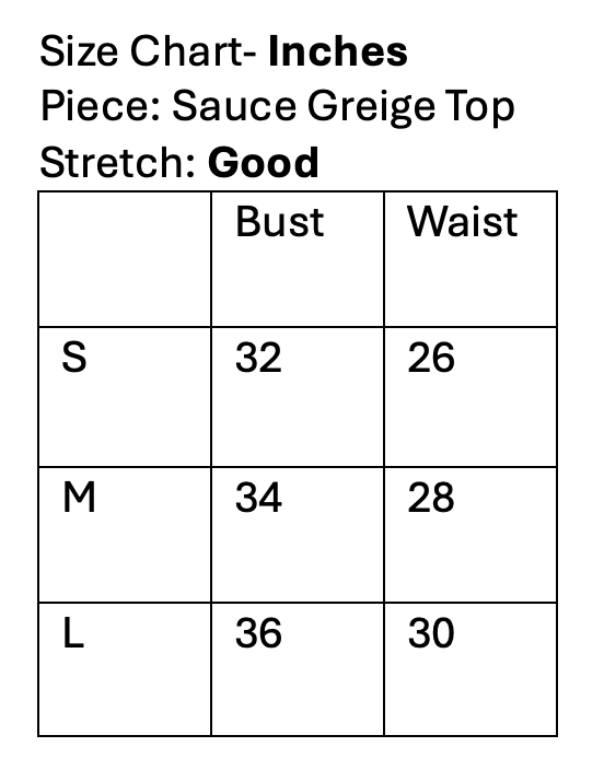 Sauce Greige Top