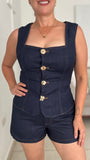 Tropic Dark Denim Short Set