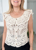 Natural Crochet Top