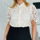 Crochet Beige Blouse