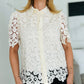 Crochet Beige Blouse