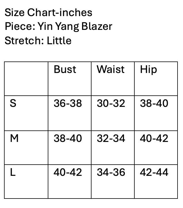 Yin Yang Blazer